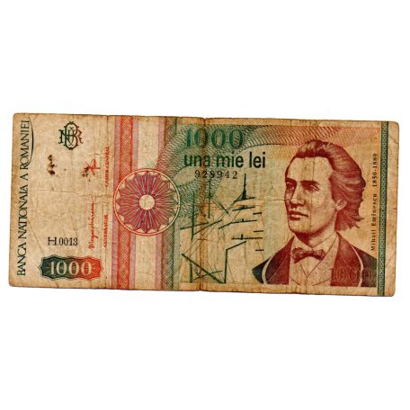 Románia 1000 Lei Bankjegy 1991 P101Aa
