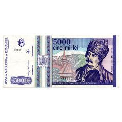 Románia 5000 Lei Bankjegy 1993 P104a
