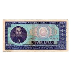 Románia 100 Lei Bankjegy 1966 P97a