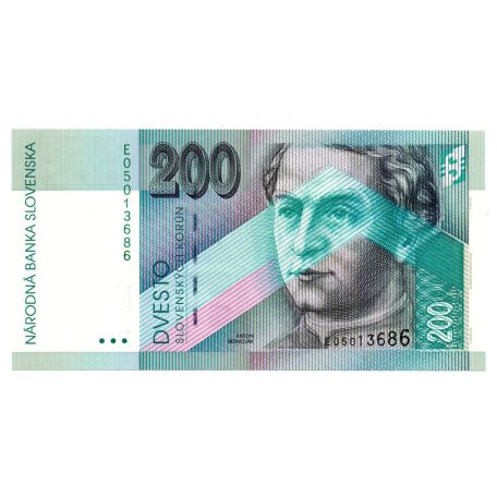 Szlovákia 200 Korona Bankjegy 1995 P37 E sorozat