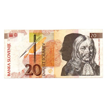 Szlovénia 20 Tolar Bankjegy 1992 P12a