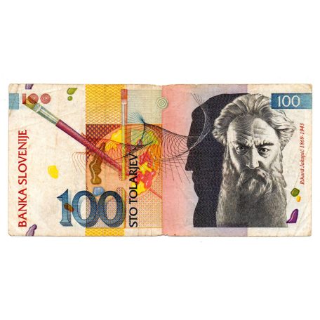 Szlovénia 100 Tolar Bankjegy 1992 P14a