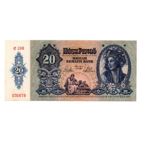 20 Pengő Bankjegy 1941 EF