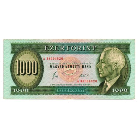 1000 Forint Bankjegy 1983 Március A sorozat F
