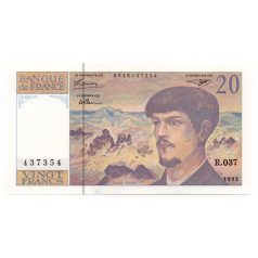 Franciaország 20 Frank Bankjegy 1992 Pick:151f