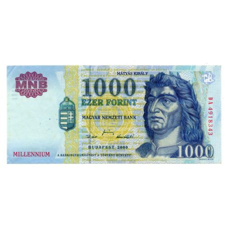 1000 Forint Bankjegy Millennium 2000 DA aEF