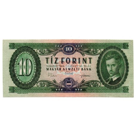 10 Forint Bankjegy 1969 VF