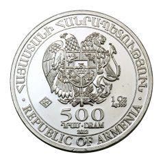   Örményország 500 Dram 2012 PP Noé bárkája 1 UNCIA színezüst 