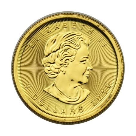 Kanada 5 Dollár 2018 1/10 UNCIA színarany Maple Leaf