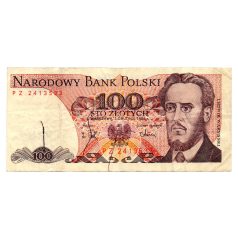 Lengyelország 100 Zloty Bankjegy 1988 P143e L171a