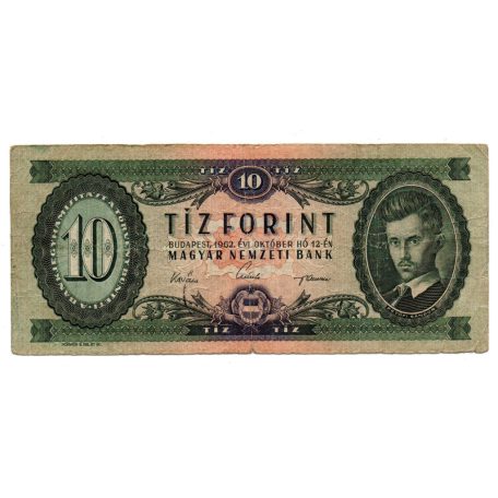 10 Forint Bankjegy 1962 F
